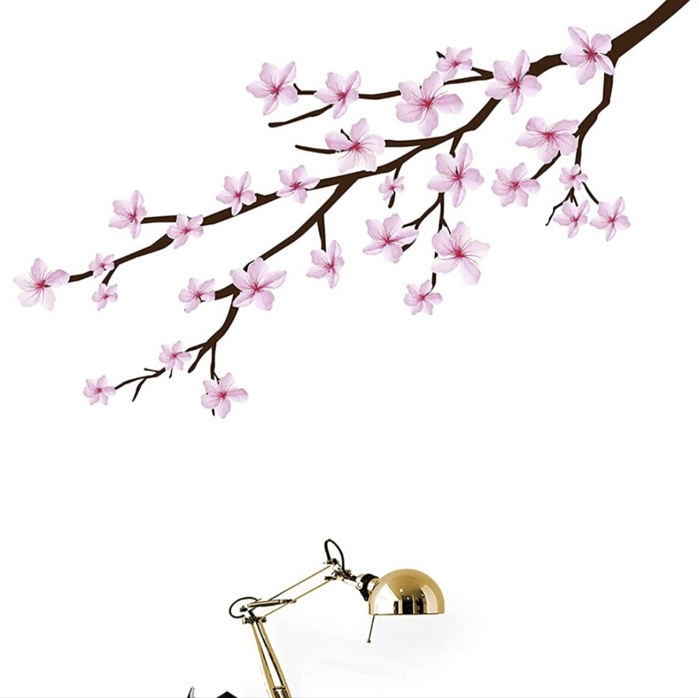 Cherry Blossom Branch Graphic Wall Decal Sticker Wall Decal